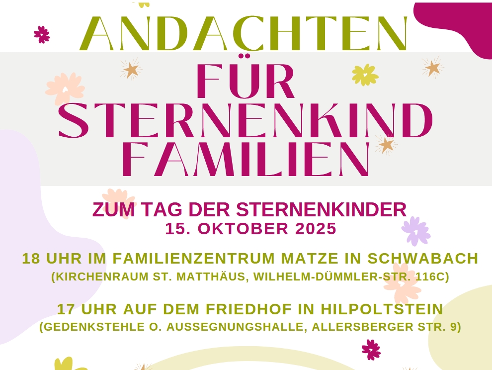 2025 10 25 Plakat Andacht Sternenkinder